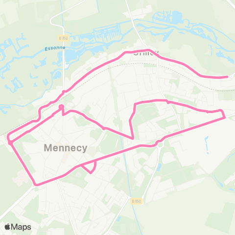 Île-de-France Mobilités Lycée Marie Laurencin <> Les Rochers map
