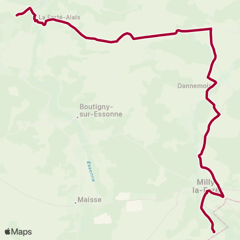 Île-de-France Mobilités Lycée A. Denis <> Mairie map