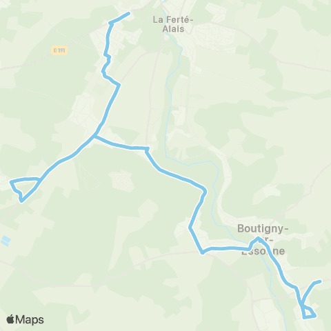 Île-de-France Mobilités Lycée A. Denis <> Pressoir map