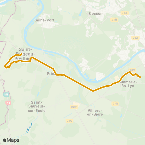 Île-de-France Mobilités Joliot Curie <> Hôtel de Ville Florelites map