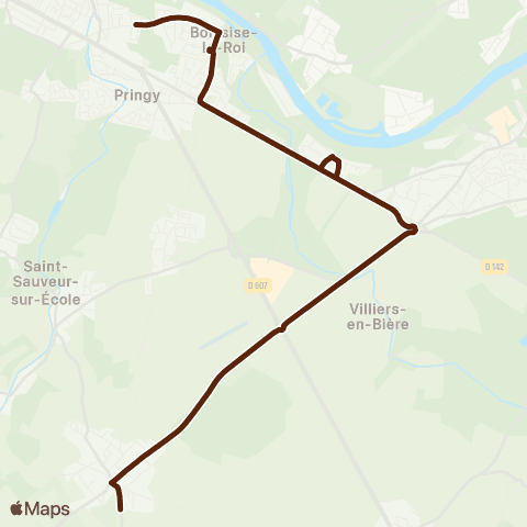 Île-de-France Mobilités Collège de Perthes <> Rives de Seine map