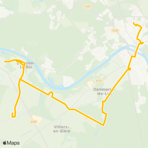 Île-de-France Mobilités Joliot Curie <> Faronville map