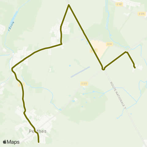 Île-de-France Mobilités Collège de Perthes <> Place map