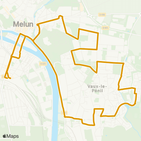 Île-de-France Mobilités Gare de Melun <> Gare de Melun map