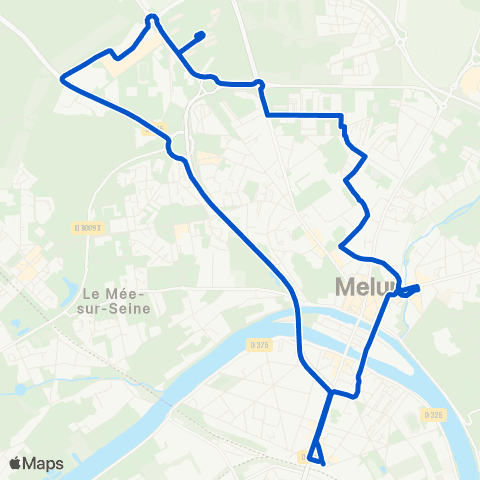 Île-de-France Mobilités Gare de Melun <> Gare de Melun map