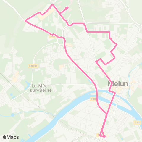 Île-de-France Mobilités Gare de Melun <> Gare de Melun map