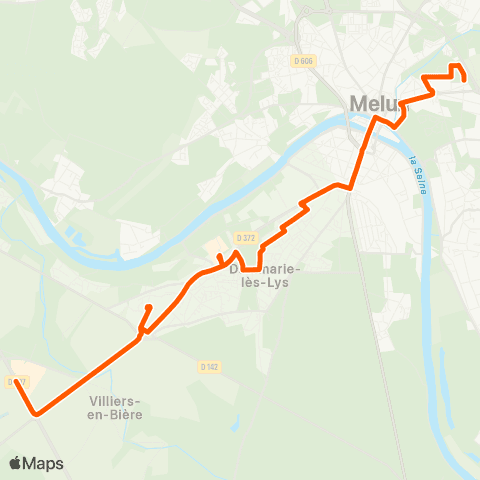 Île-de-France Mobilités Centre Commercial Almont <> Chamlys map