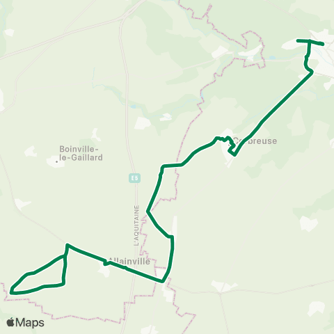 Île-de-France Mobilités Gare de Dourdan <> Église map