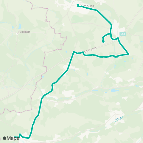 Île-de-France Mobilités La Forêt <> Chardonnet map