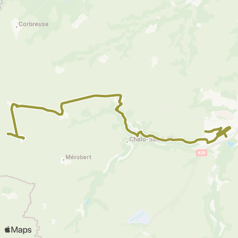 Île-de-France Mobilités Gare d'Étampes <> Paponville map