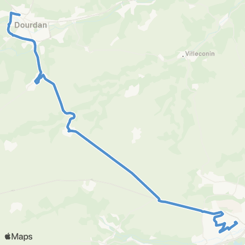 Île-de-France Mobilités Gare d'Étampes <> Gare de Dourdan map