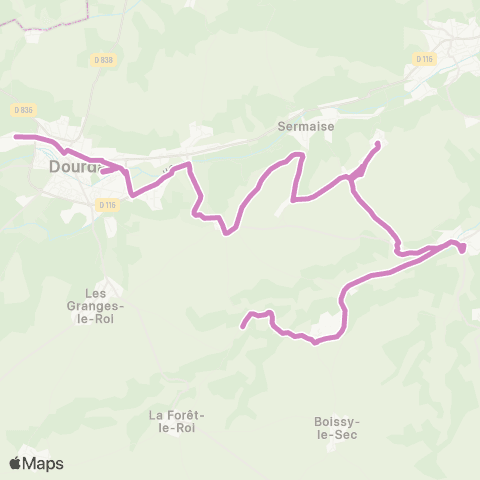 Île-de-France Mobilités Collège Émile Auvray <> Cimetière map
