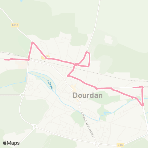 Île-de-France Mobilités Champ de Courses <> Piscine map