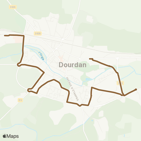 Île-de-France Mobilités Champ de Courses <> Avenue de Paris map