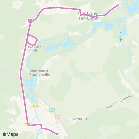 Île-de-France Mobilités Cité Scolaire <> Place Parodi map