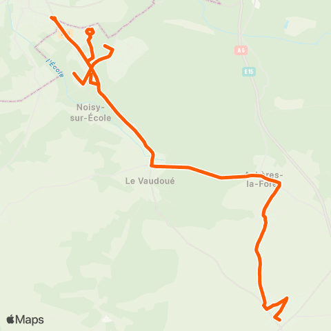 Île-de-France Mobilités Gare Routière <> Auvers map