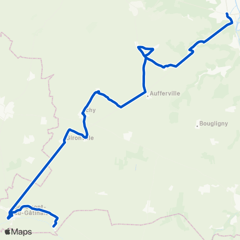 Île-de-France Mobilités Cité Scolaire <> Le Perray map