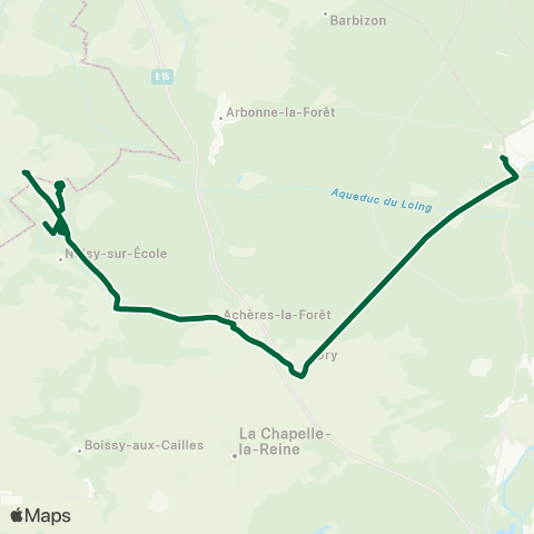Île-de-France Mobilités Cour des Adieux <> Gare Routière map