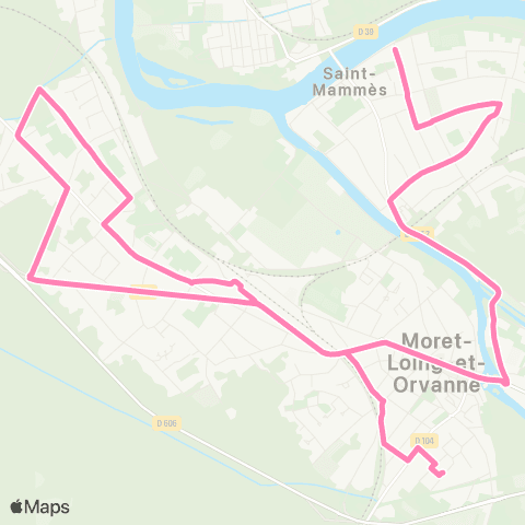 Île-de-France Mobilités Collège Sisley <> Rue des Trop Chères map