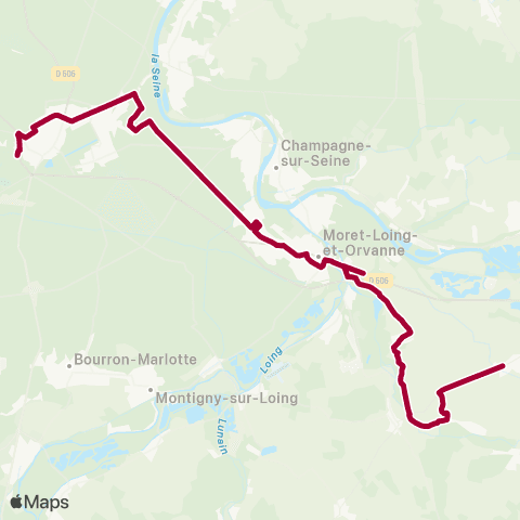 Île-de-France Mobilités François 1er <> Le Silo map