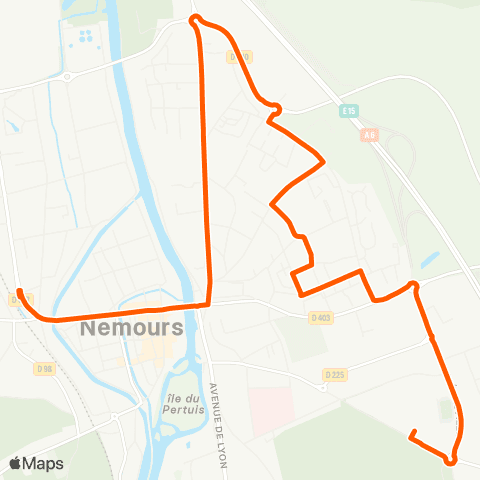 Île-de-France Mobilités Carrefour de l'Europe <> Gare Carnot map