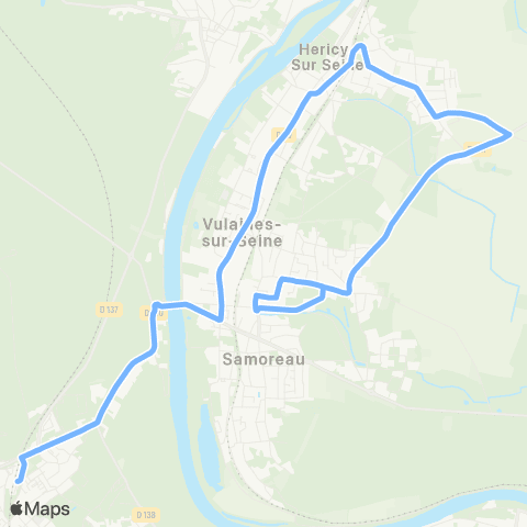 Île-de-France Mobilités Gare rout. Quai 3 <> Moulin À Vent - Route de Machault map