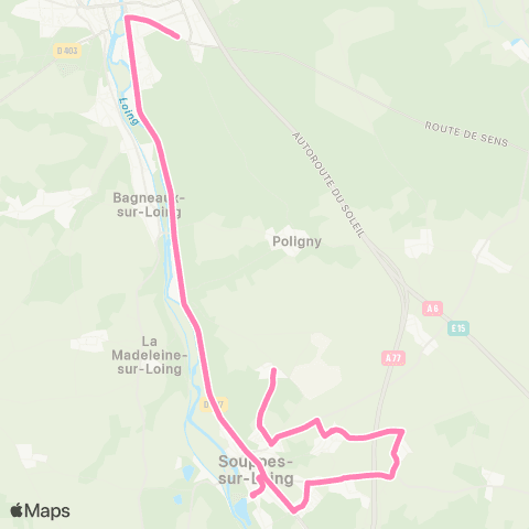 Île-de-France Mobilités Cité Scolaire <> Cité Bellevue map