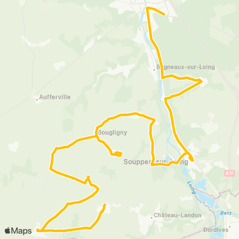 Île-de-France Mobilités Cité Scolaire <> Mézinville map