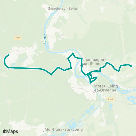 Île-de-France Mobilités François 1er <> Les Guettes map