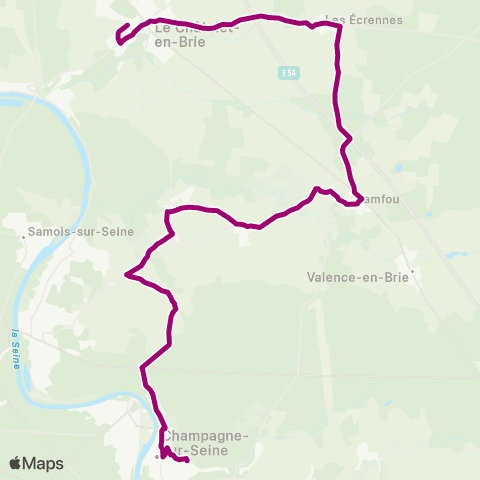 Île-de-France Mobilités Ctre comm. <> Collège Fernand Gregh map
