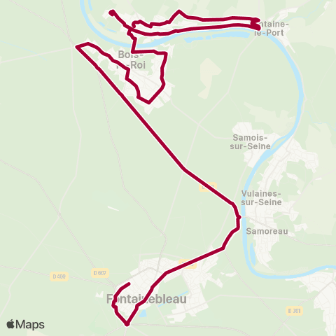 Île-de-France Mobilités François 1er <> Clos de la Mulatière map
