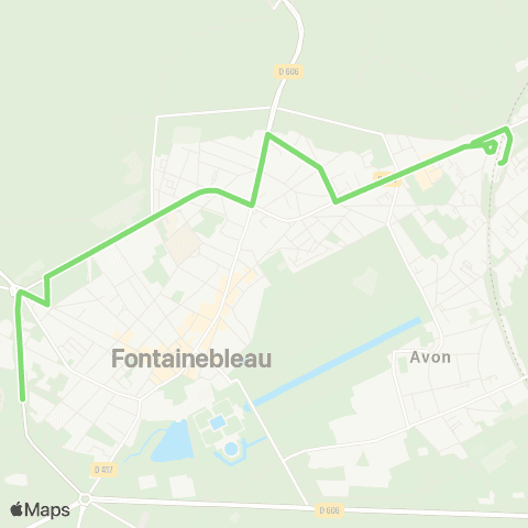 Île-de-France Mobilités Gare Routière Quai 3 <> La Fourche map