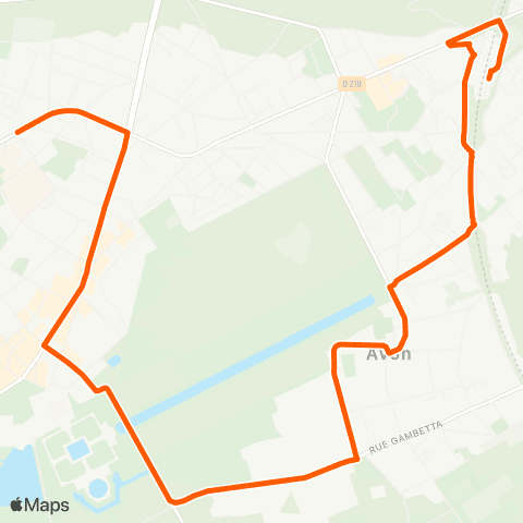 Île-de-France Mobilités Gare Routière Quai 3 <> La Plaine map