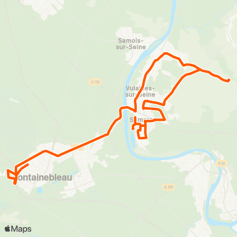 Île-de-France Mobilités François 1er <> Le Bac map