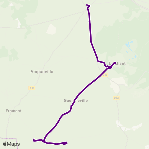 Île-de-France Mobilités Gare Routière <> Burcy map