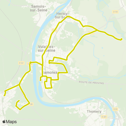 Île-de-France Mobilités Gare rout. Quai 5 <> Gare rout. Arrivée map