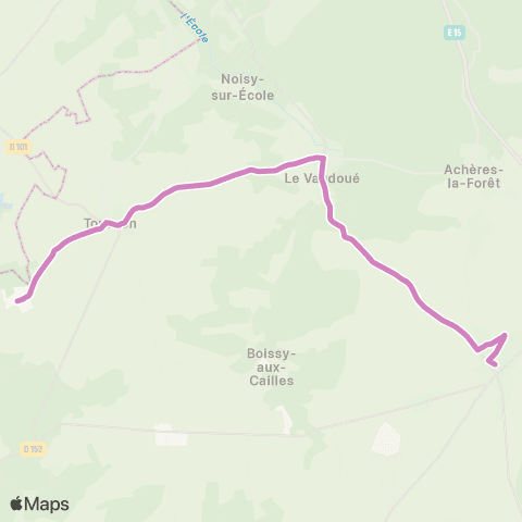 Île-de-France Mobilités Gare Routière <> Bois Minard map