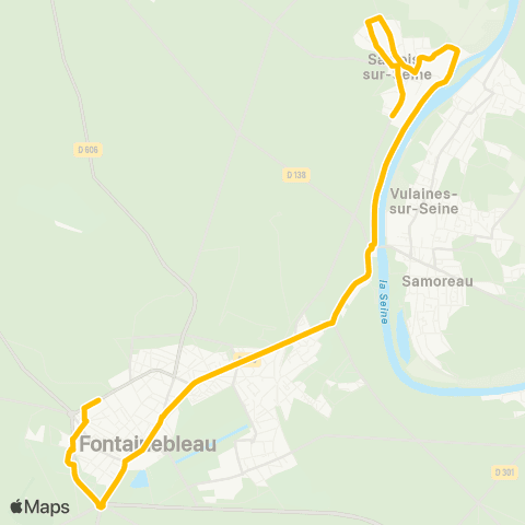 Île-de-France Mobilités Les Platreries <> Stade de la Faisanderie map