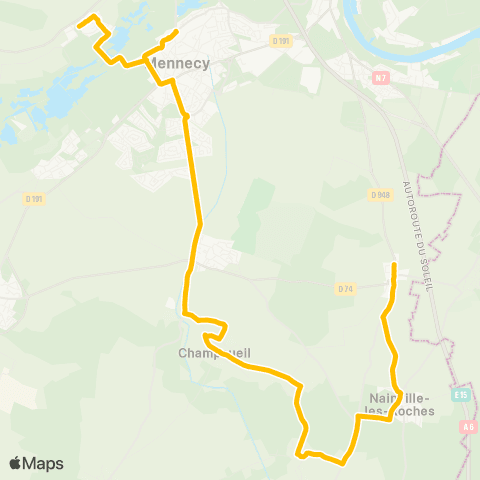 Île-de-France Mobilités Bouletterie / Tabac <> Château map