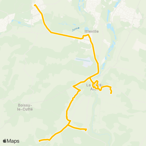 Île-de-France Mobilités Orveau <> Gare de Bouray map