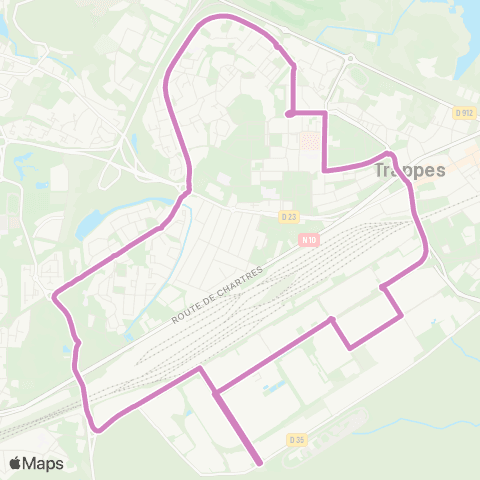 Île-de-France Mobilités Hennequin <> Hennequin map