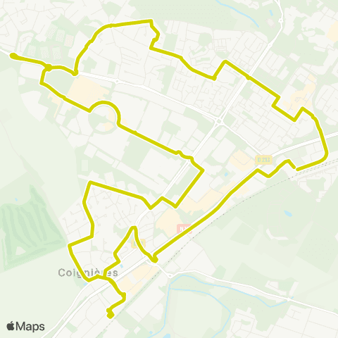 Île-de-France Mobilités La Verrière Gare - Quai A <> La Verrière Gare map