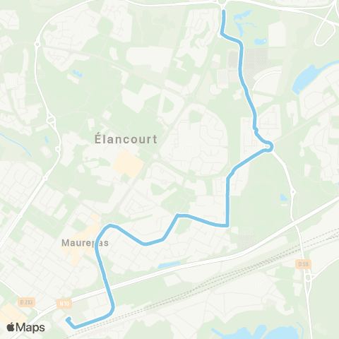 Île-de-France Mobilités France Miniature <> La Verrière Gare map