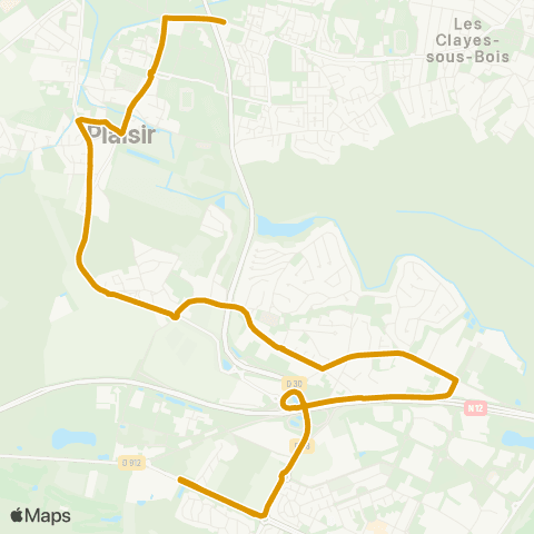 Île-de-France Mobilités Lycée Jean Vilar <> Mare aux Saules (Av. de Dreux) map