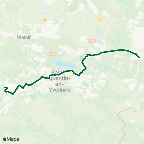 Île-de-France Mobilités Versailles Chantiers Gare - Quai d <> Village map