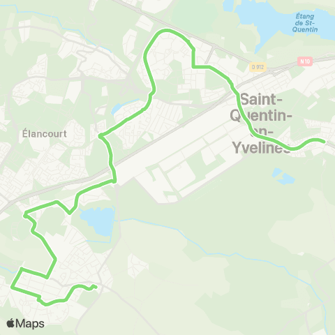 Île-de-France Mobilités Collège St-François d'Assise <> Pl. du Mesnil map