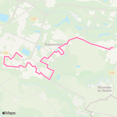 Île-de-France Mobilités Lycée Franco-Allemand / Ml King <> Collège Champollion map