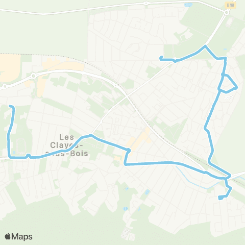 Île-de-France Mobilités Lycée Sonia Delaunay <> Les Dames map