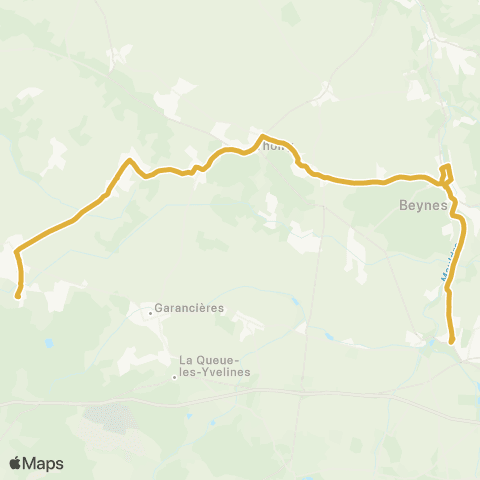 Île-de-France Mobilités Pl. de la Gare / Villiers - Neauphle - Pontchartrain <> Gare d'Orgerus Béhoust map