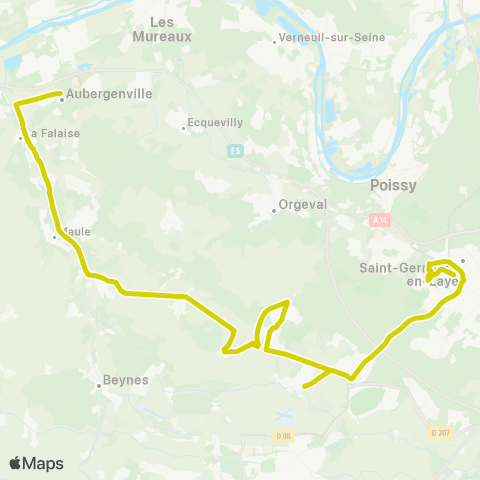 Île-de-France Mobilités Nicot / École Notre-Dame <> Clairbois map